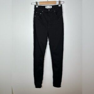 REFORMATION Black High Waist Skinny Jeans Size 25